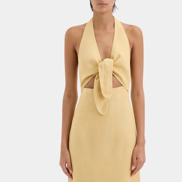 SIR. Carlotta Tie Midi Dress  USD $490 (Local duties included) or 4 installments - Picture 5 of 12